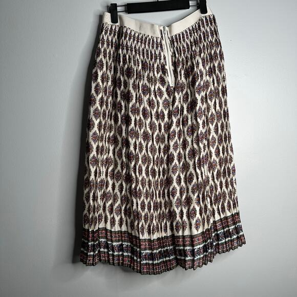 Madewell Women’s Pleated Diamond Floral Midi Skirt NWT Size 2 missing belt - Picture 7 of 9